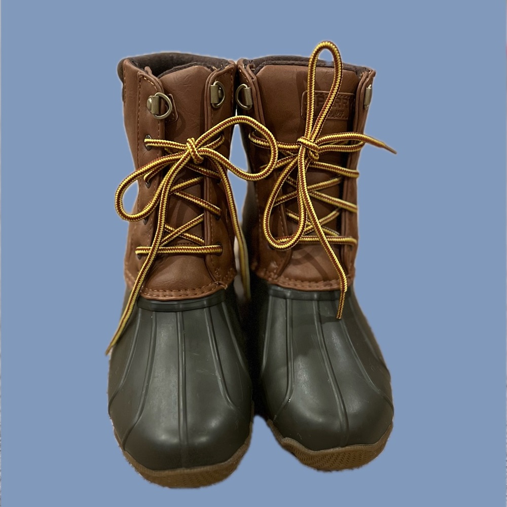 Sperry Kids Brown and Black Rain Boots